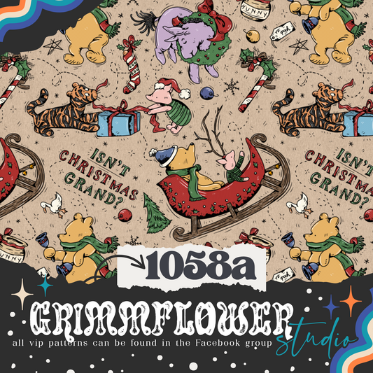 Vintage Christmas Bear & Friends 1058