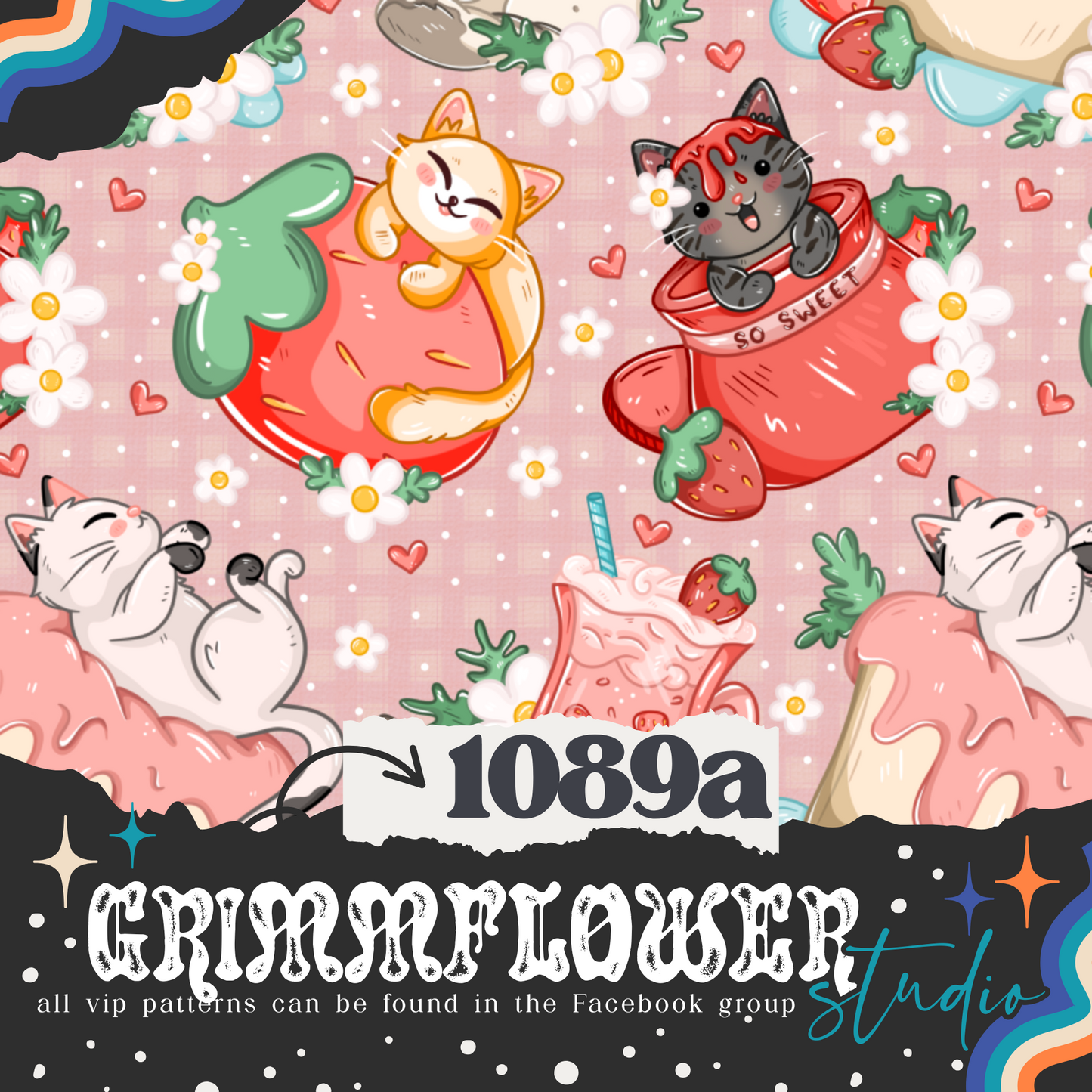 Strawberry Cats 1089