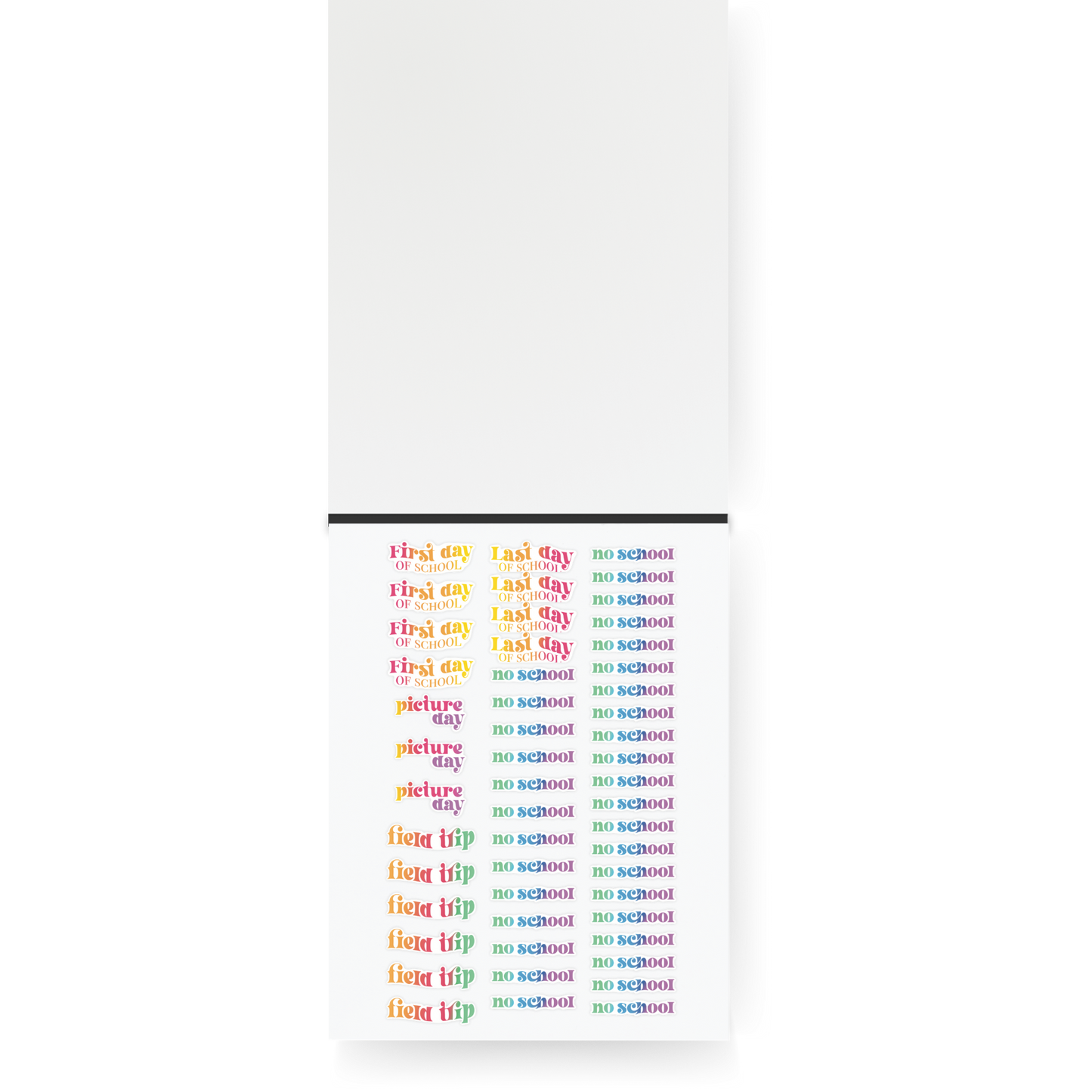 Chaos Planner Stickers