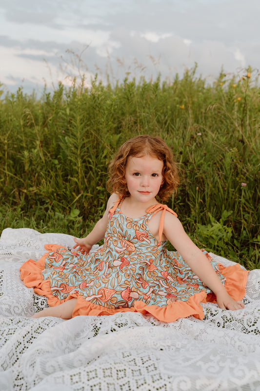 Woodland Whimsy Dress – Mushies & Acorn Dreams
