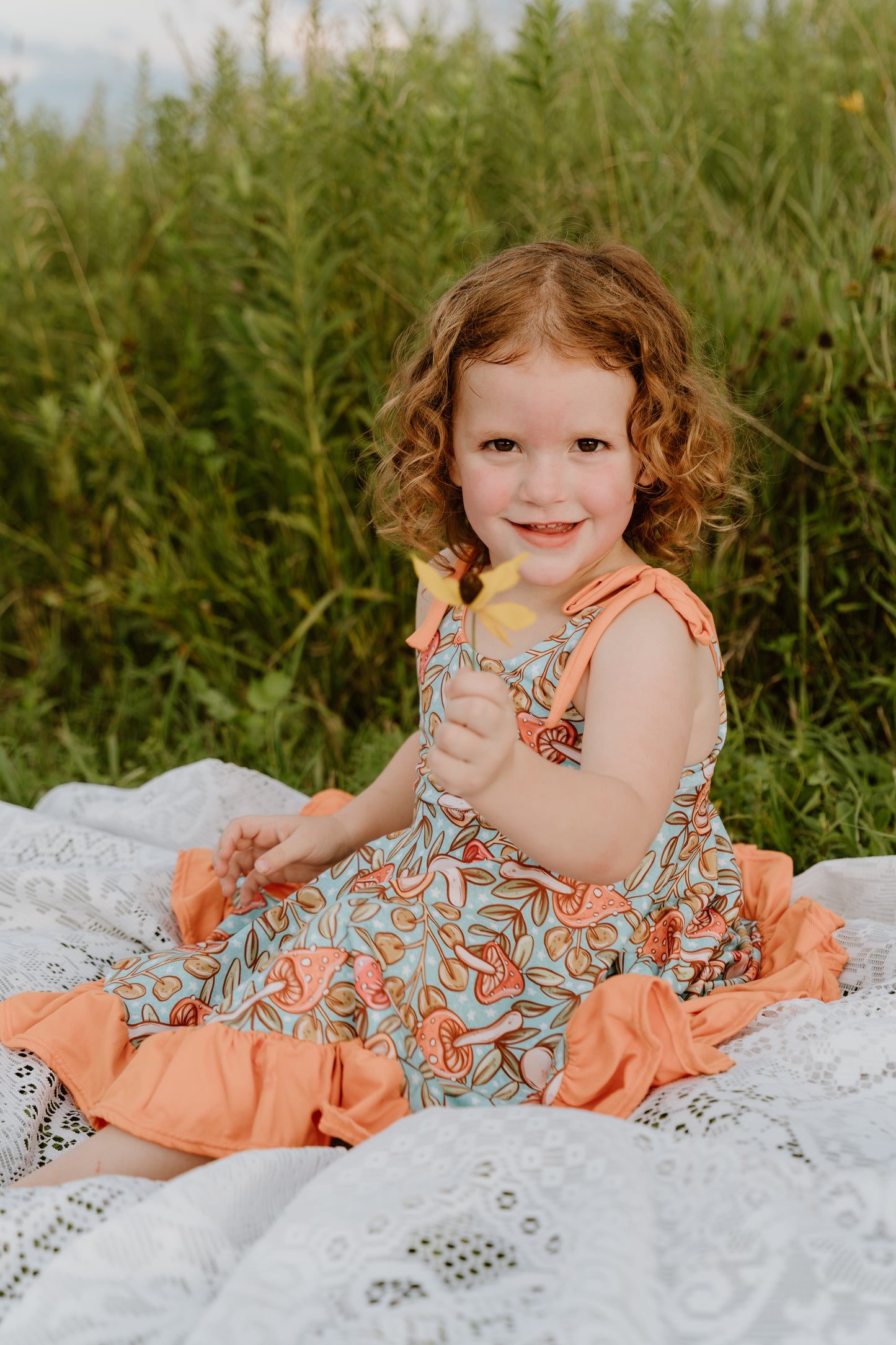 Woodland Whimsy Dress – Mushies & Acorn Dreams