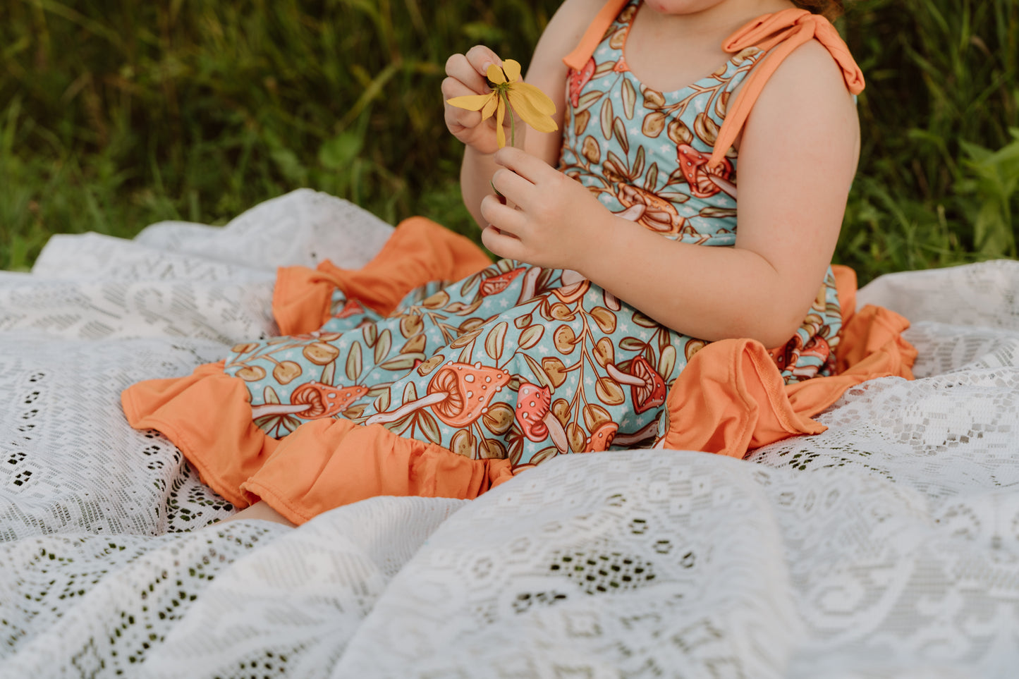 Woodland Whimsy Dress – Mushies & Acorn Dreams