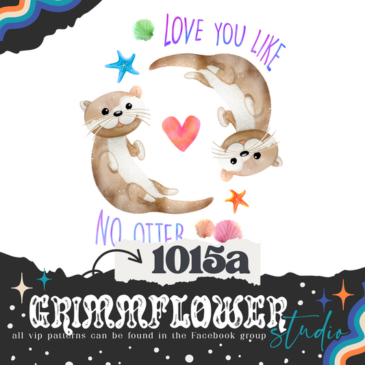 Love You Like No Otter 1015a PNG