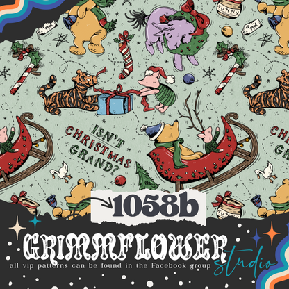 Vintage Christmas Bear & Friends 1058