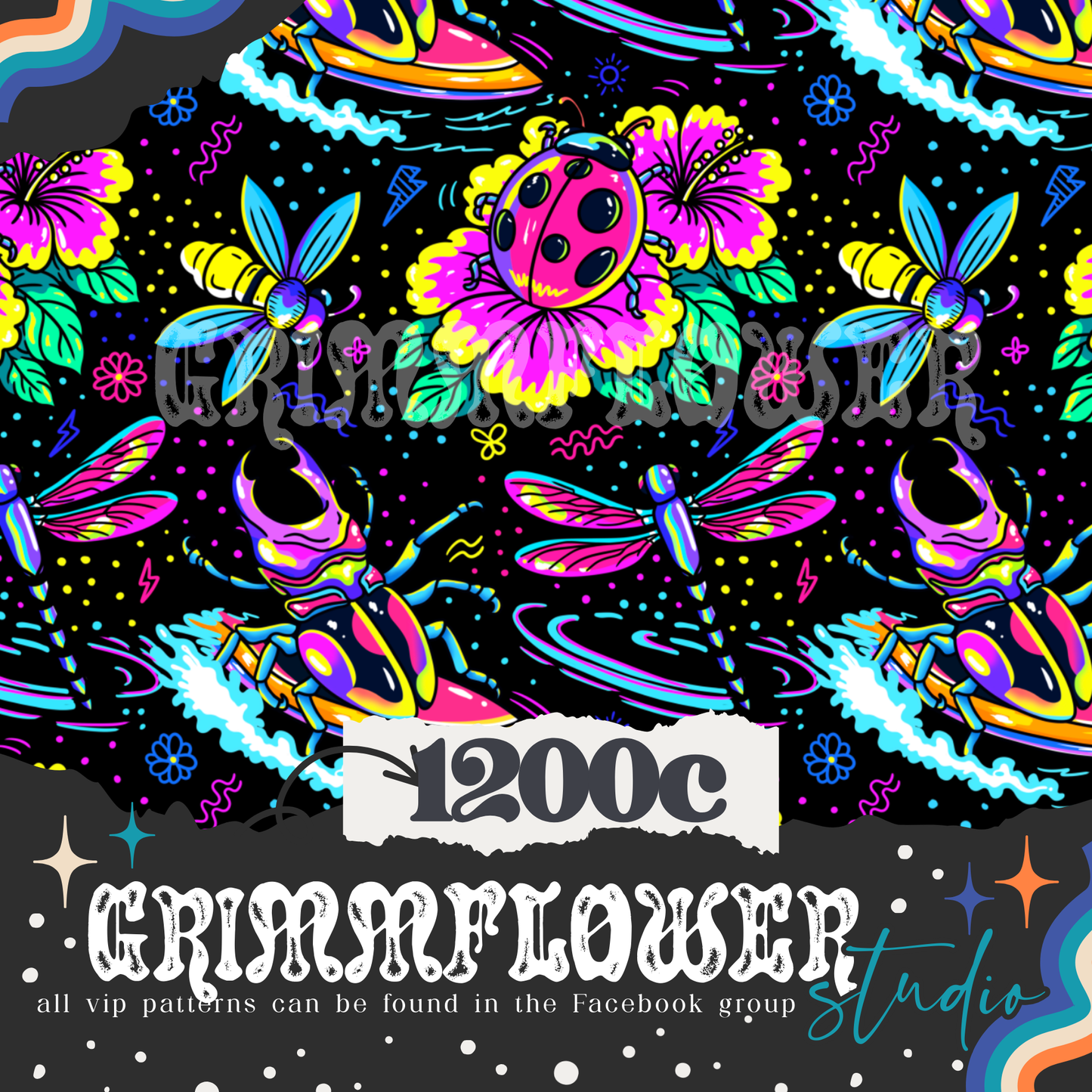 Neon Bugs 1200