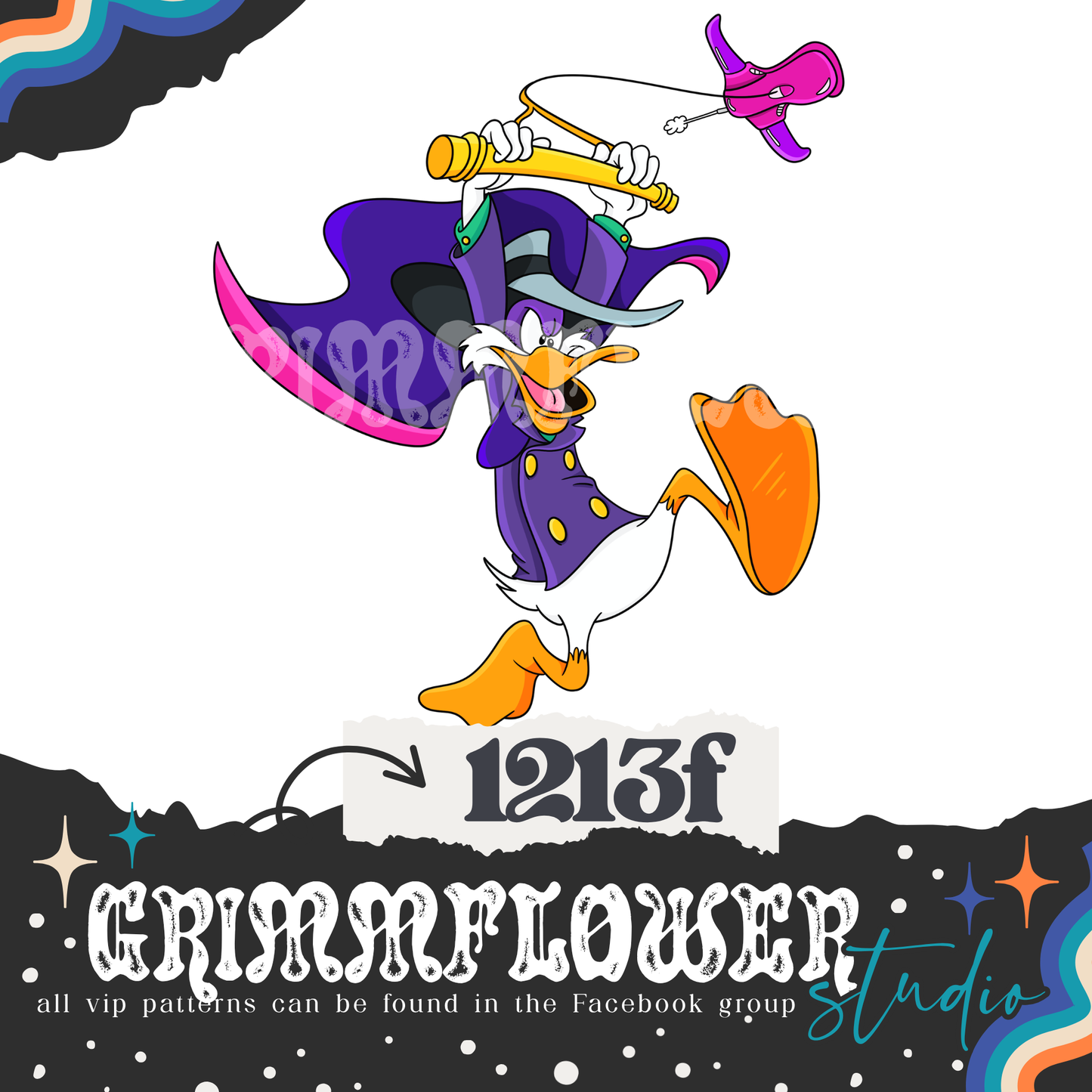 Masked Duck 1213f PNG