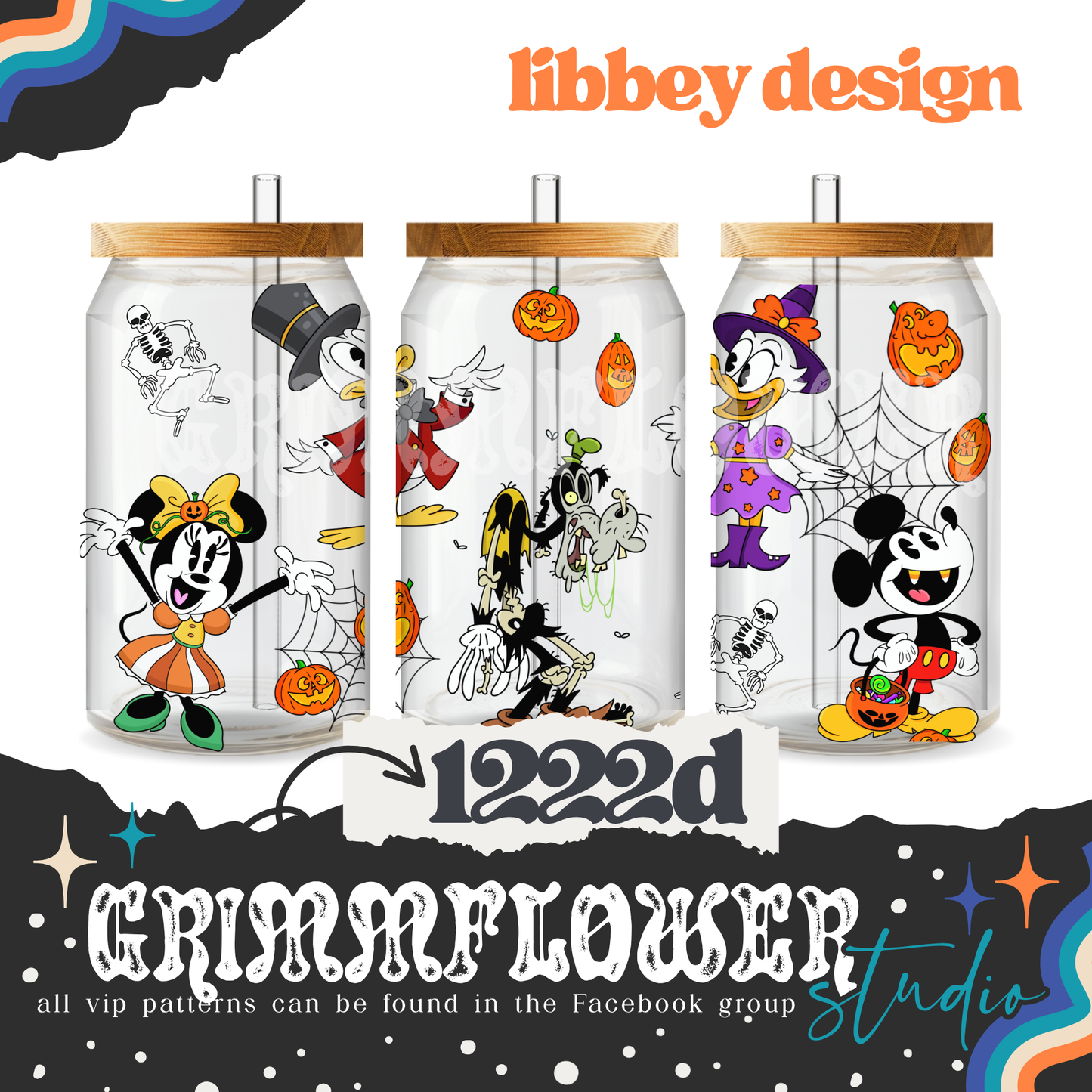 Spooky Mouse Friends 1222d Libbey Design