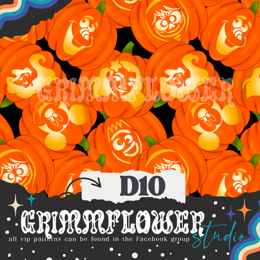 Pumpkin Friends D10