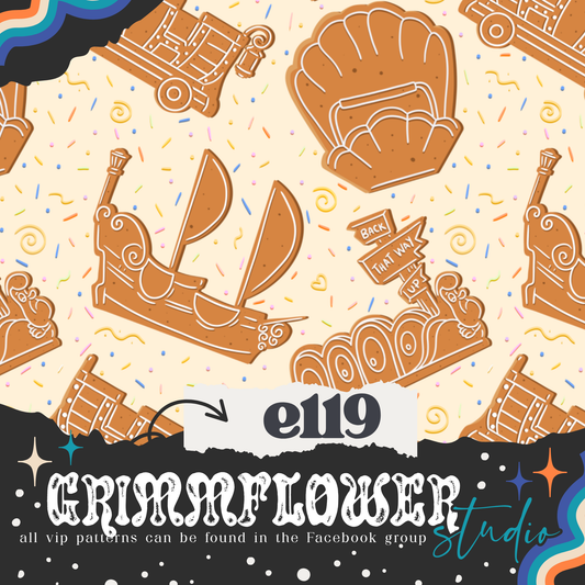 Unfrosted Gingerbread Rides Light e119