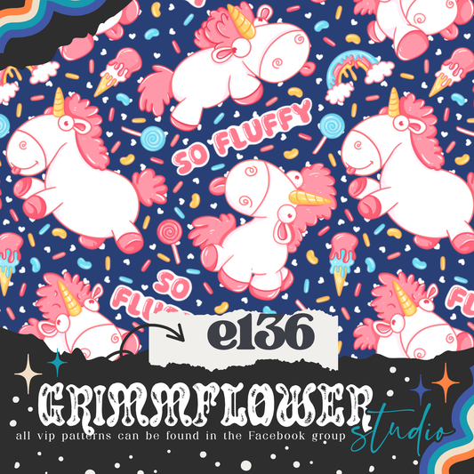 Navy Fluffy e136