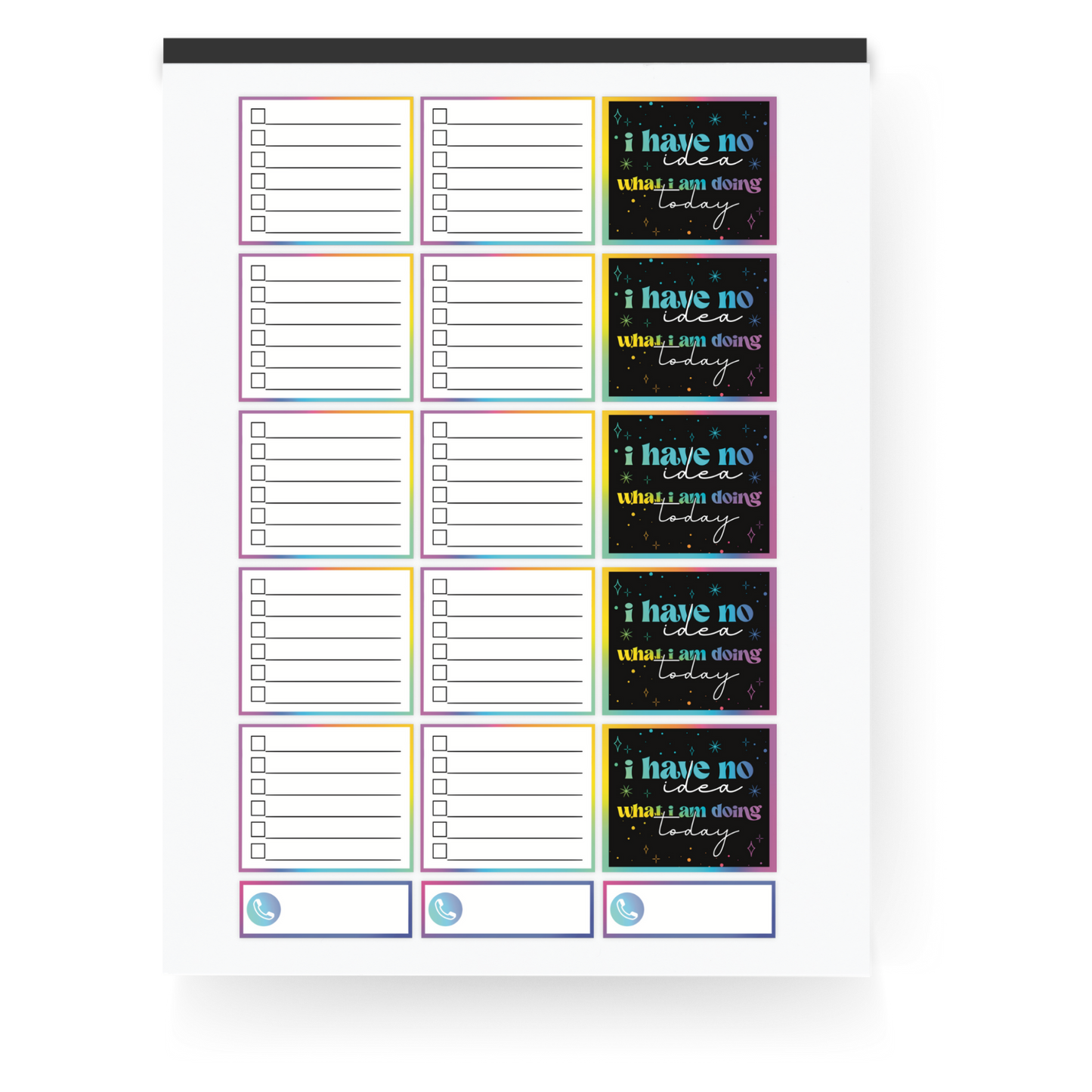 Chaos Planner Stickers