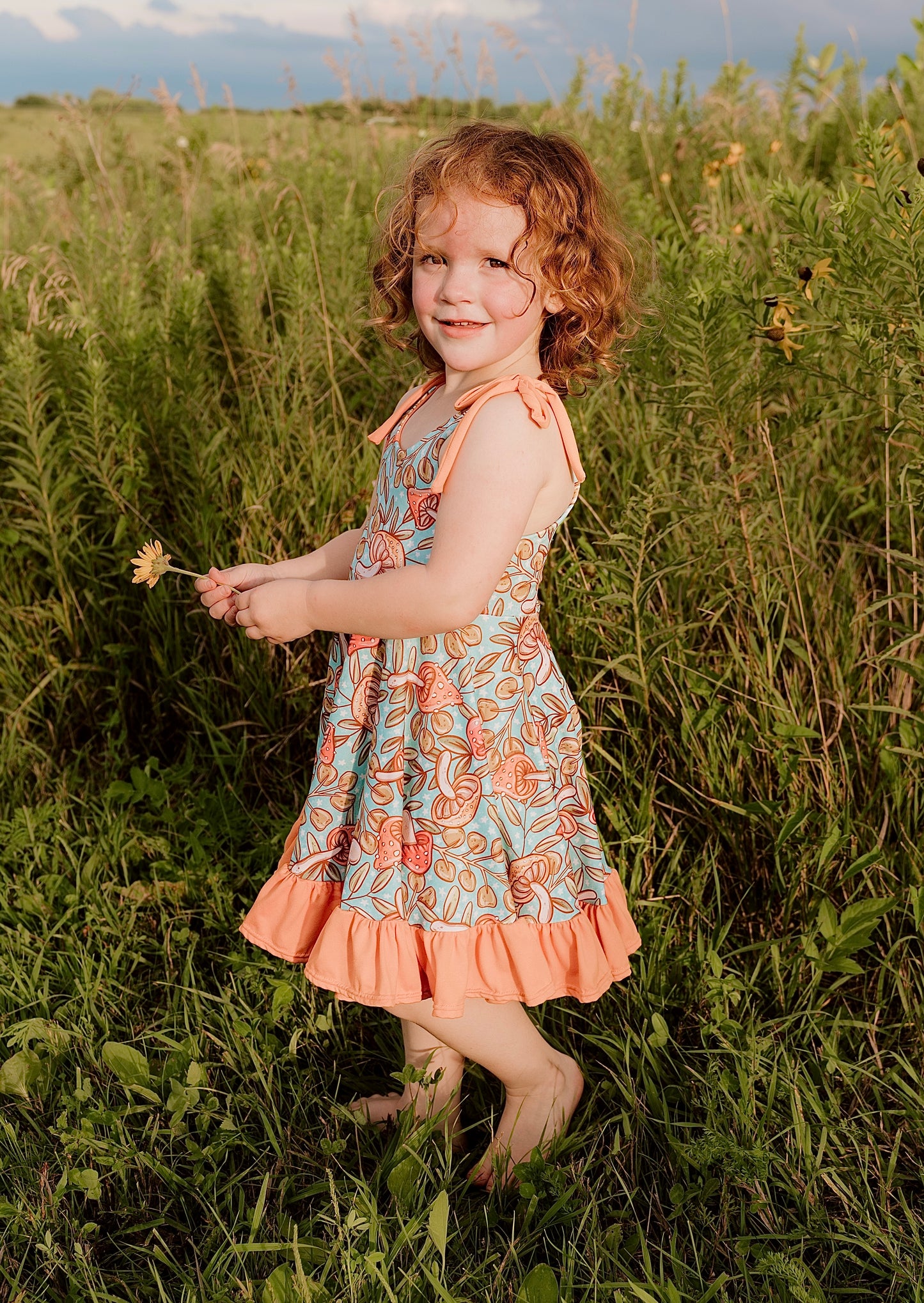 Woodland Whimsy Dress – Mushies & Acorn Dreams