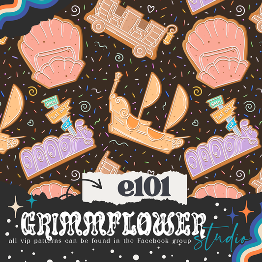 Frosted Gingerbread Rides Dark e101