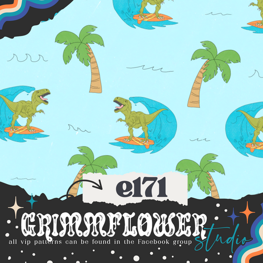 Surfin Dinos Blue e171