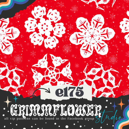 Red Star Wars Snowflakes e175